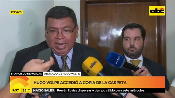Hugo Volpe accedió a copia de la carpeta - ABC Noticias - ABC Color