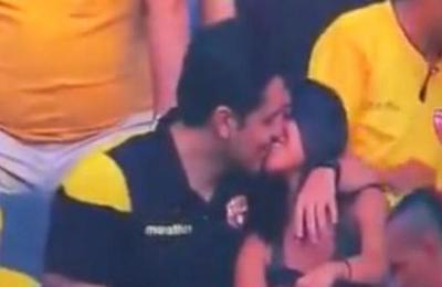 'Destruyeron mi relación': las excusas del hincha captado por la Kiss Cam en plena infidelidad - SNT