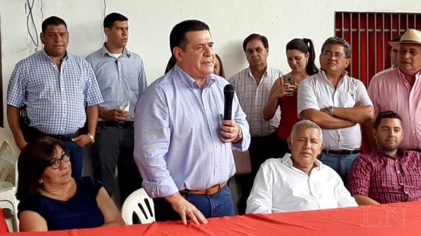 HOY / Cartes insta a recuperar las intendencias para ANR: "Para ayudar a los más necesitados"