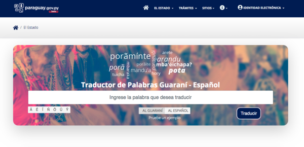 Lanzan traductor online castellano-guaraní