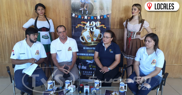 Invitan a la 43° edición de la Fiesta del Chopp Bella Vista 2020