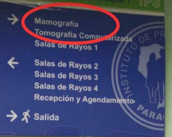 Mamografía, solo en el cartel