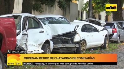 Ordenan retiro de chatarras de comisaría - ABC Noticias - ABC Color