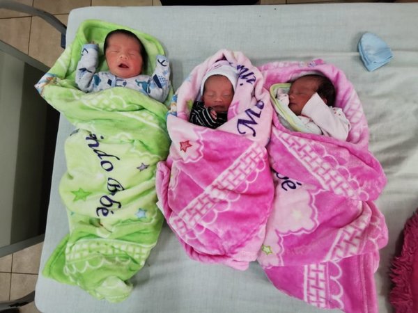 Nacen trillizos en hospital de Ciudad del Este