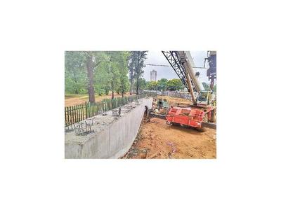 Montarán dinteles de viaducto en la zona del Jardín Botánico