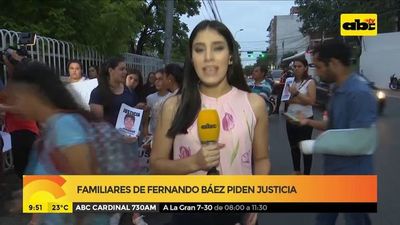 Familiares de Fernando Báez piden justicia - ABC Noticias - ABC Color