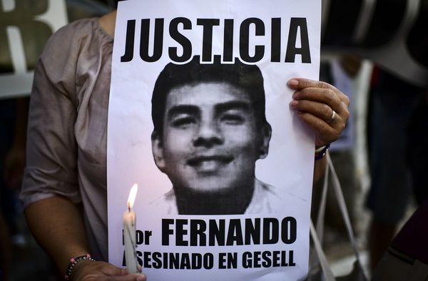 Protesta en Argentina por asesinato de Fernando Báez a manos de rugbiers