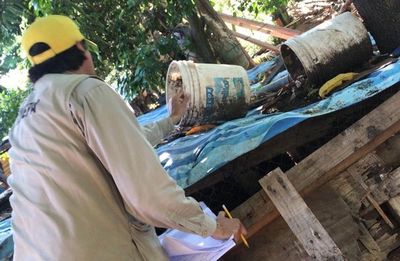 Operativo limpieza en Limpio contra el Dengue