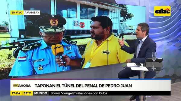 Taponan túnel en penal de Pedro Juan Caballero - ABC Noticias - ABC Color