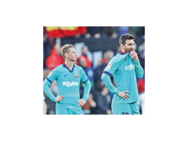 Barca cae ante Valencia