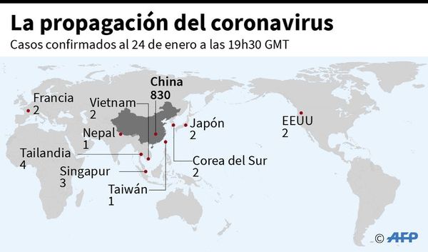 Coronavirus se propaga por países de Asia, Europa y norte de América - Internacionales - ABC Color