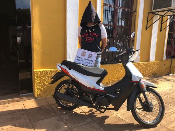 Detienen a ladrón de motocicleta en Concepción - Nacionales - ABC Color