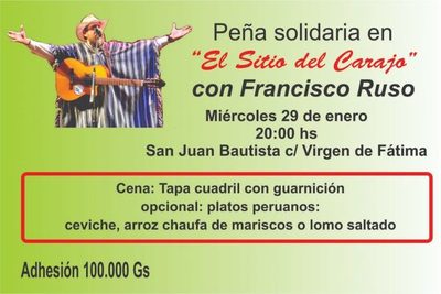 Peña Solidaria con Francisco Ruso | San Lorenzo Py