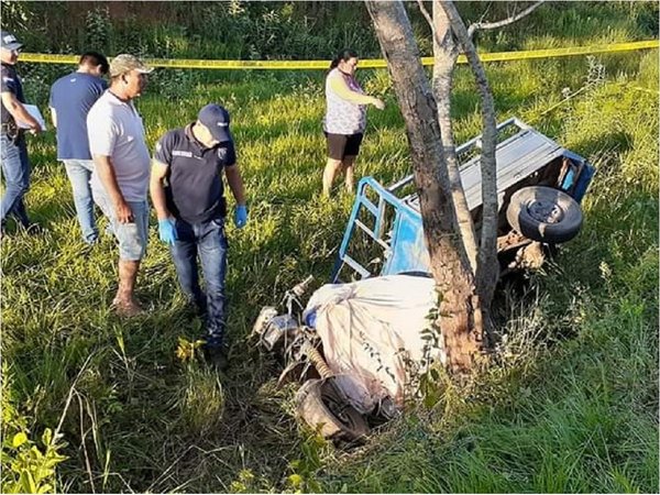 Adolescente murió al chocar con motocarro contra un árbol