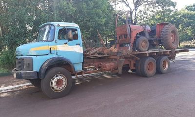 Incautan camión que transportaba maquinaria de dudosa procedencia