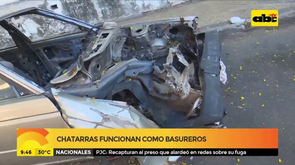Chatarras funcionan como basureros - ABC Noticias - ABC Color