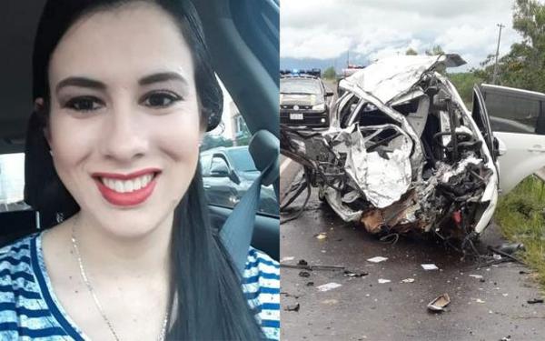 Joven doctora muere al chocar contra camión en Arroyos y Esteros