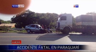Choque frontal acaba con la vida de un conductor