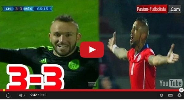 Chile vs Mexico (3-3) Goles Resumen Resultado Copa America 2015 - PARAGUAYPE.COM