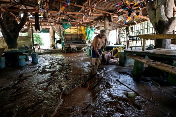 Desolación en la zona arrasada por el temporal
