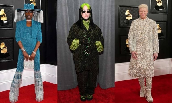 HOY / Extravagantes con colores y detalles estridentes: Los peores vestidos de los premios Grammy 2020