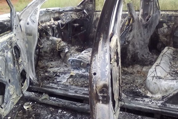 Vehículos chatarra se incendiaron en Mariano Roque Alonso