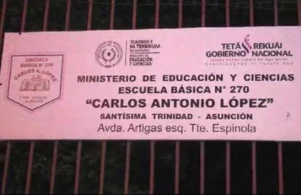 Hurto en Escuela Carlos Antonio López - SNT