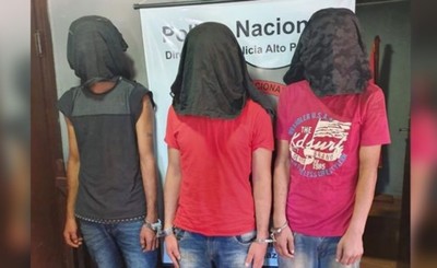Trío de asaltantes con detención preventiva