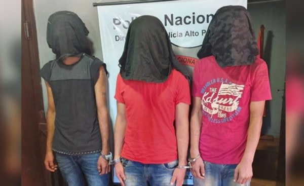 Trío de asaltantes con detención preventiva