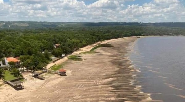 Obra no realizada por el MOPC ocasiona alarmante descenso del Lago Ypacaraí