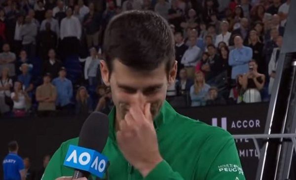 Djokovic rompe en llanto al recordar a Kobe