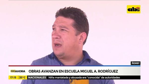 Obras avanzan en escuela Miguel Ángel Rodríguez - ABC Noticias - ABC Color