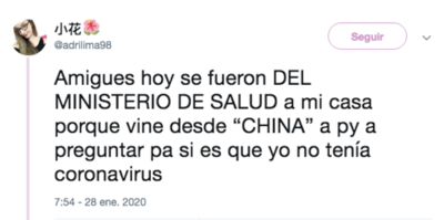 HOY / Joven cuestiona mal manejo en tema coronavirus: funcionarios ni la miraron y "se confundieron" de China