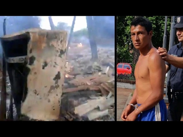 JOVEN INCENDIÓ SU CASA PORQUE SUP. ALLÍ SE ENCONTRABA EL DEMONIO