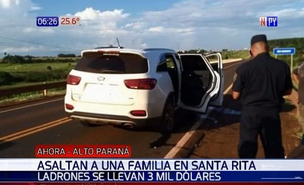 Piratas del asfalto roban USD 3.000 en Alto Paraná