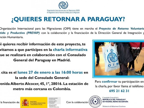 Ofrecen ayuda para retornar de España