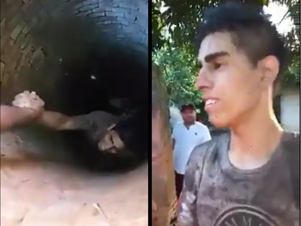 Joven que cayó a un pozo: "me fui todito, legalmente"