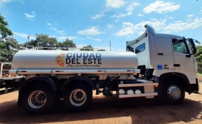 Comuna adquirió nuevo camión cisterna para llevar agua a los barrios