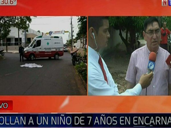 Niño muere arrollado en Encarnación
