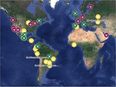 Crean mapa que muestra en tiempo real los casos de coronavirus