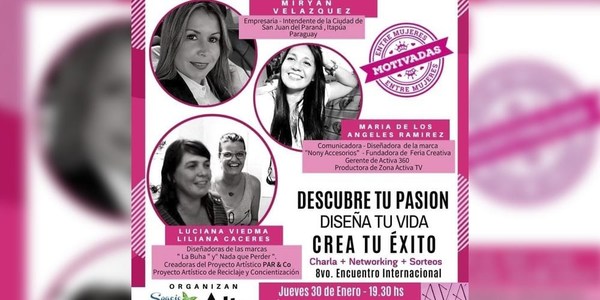 PREPARAN 8° ENCUENTRO INTERNACIONAL «MOTIVADAS ENTRE MUJERES»