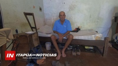 VECINOS DE ARROYO PORÃ PIDEN AYUDA PARA UN HOMBRE QUE VIVE DE LA CARIDAD