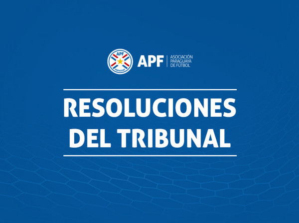 Resoluciones del Tribunal - APF
