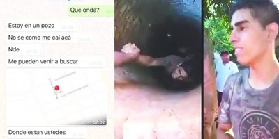 «ALGO TRANQUI NOMAS»: JOVEN TERMINÓ LA FARRA EN UN POZO