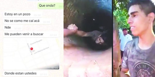 «ALGO TRANQUI NOMAS»: JOVEN TERMINÓ LA FARRA EN UN POZO