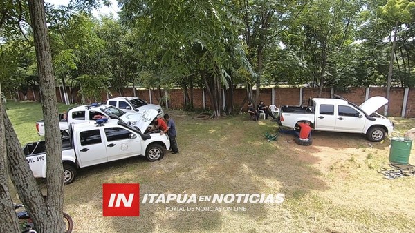 REPARARAN 50 PATRULLERAS DE COMISARÍAS DE ITAPÚA