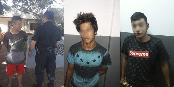 ENCARNACIÓN: TRES APREHENDIDOS POR HURTO Y ROBO
