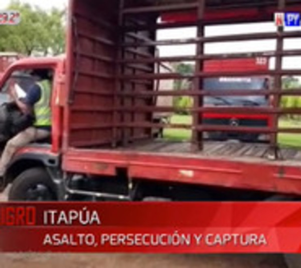 Supuestos delincuentes asaltan camión repartidor y son recapturados - Paraguay.com