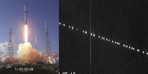 VIDEO: CAPTAN EL PASO DEL «TREN» DE 60 SATÉLITES DE ELON MUSK POR LA ÓRBITA TERRESTRE