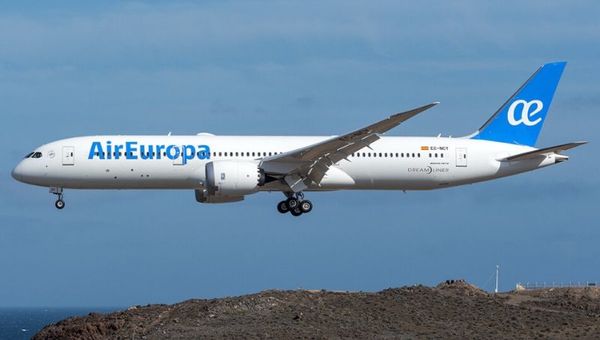 Air Europa programa el 787-9 en su ruta a Asunción